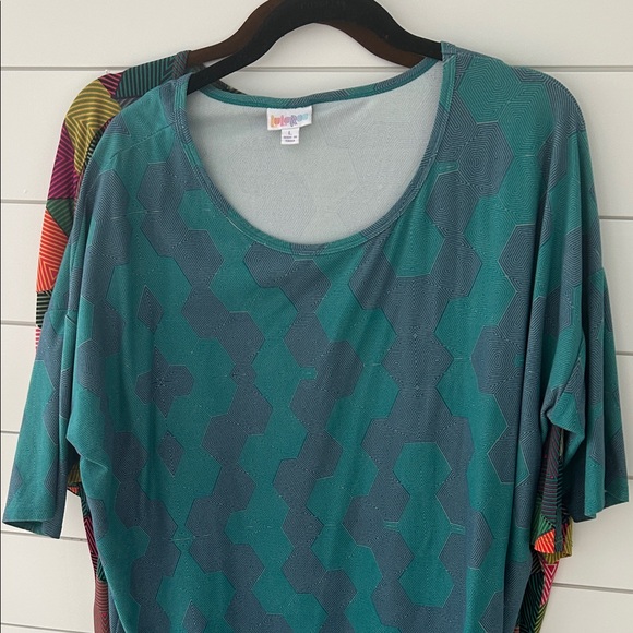 Two Colorful Geometric Patterned Top - Picture 2 of 7